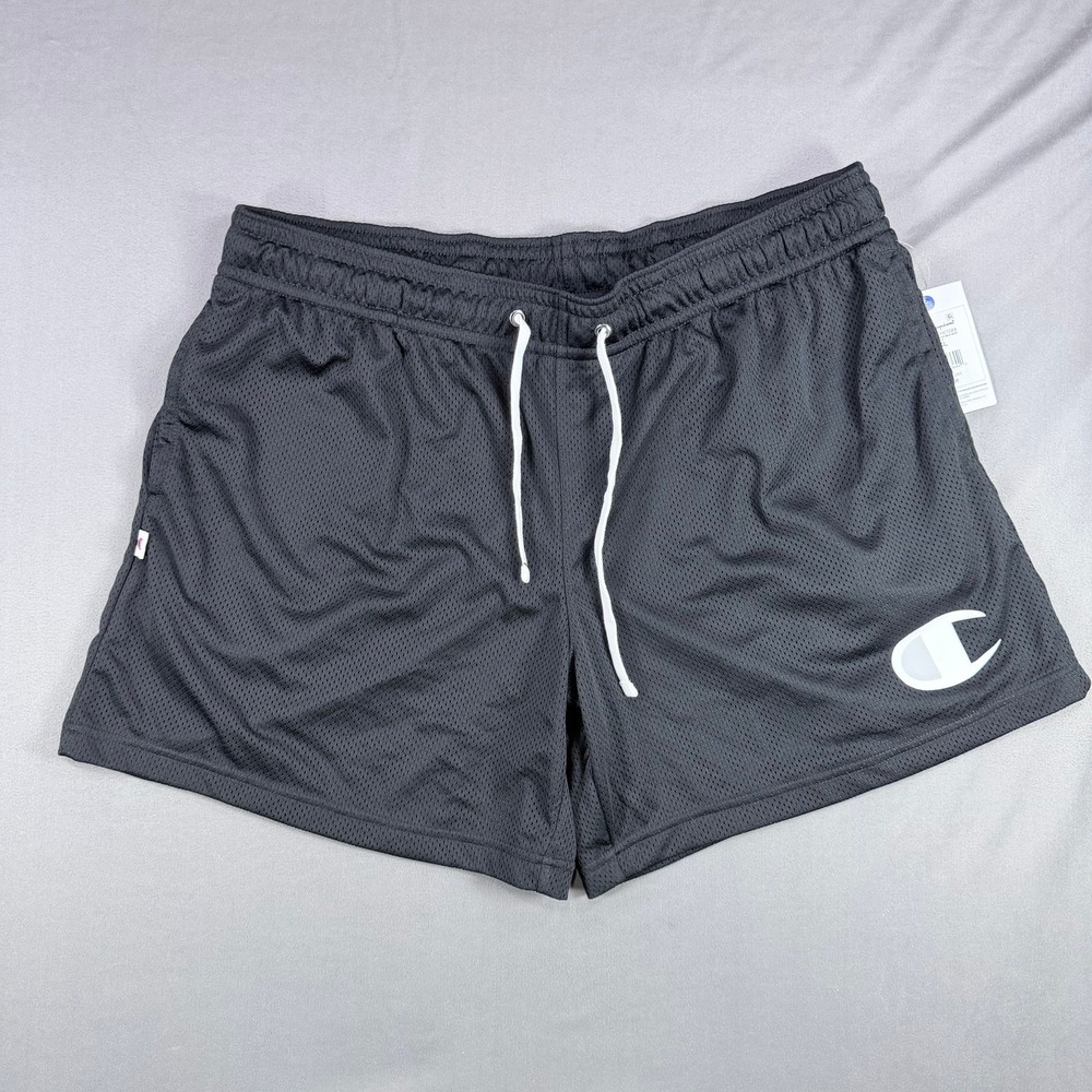 Champion Mens XXL Black Polyester Mesh Gameday 7 Inch Athletic Basketball Shorts